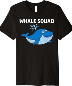 Funny Whale Art For Men Women Orca Narwhal Blue Whales Premium T-Shirt